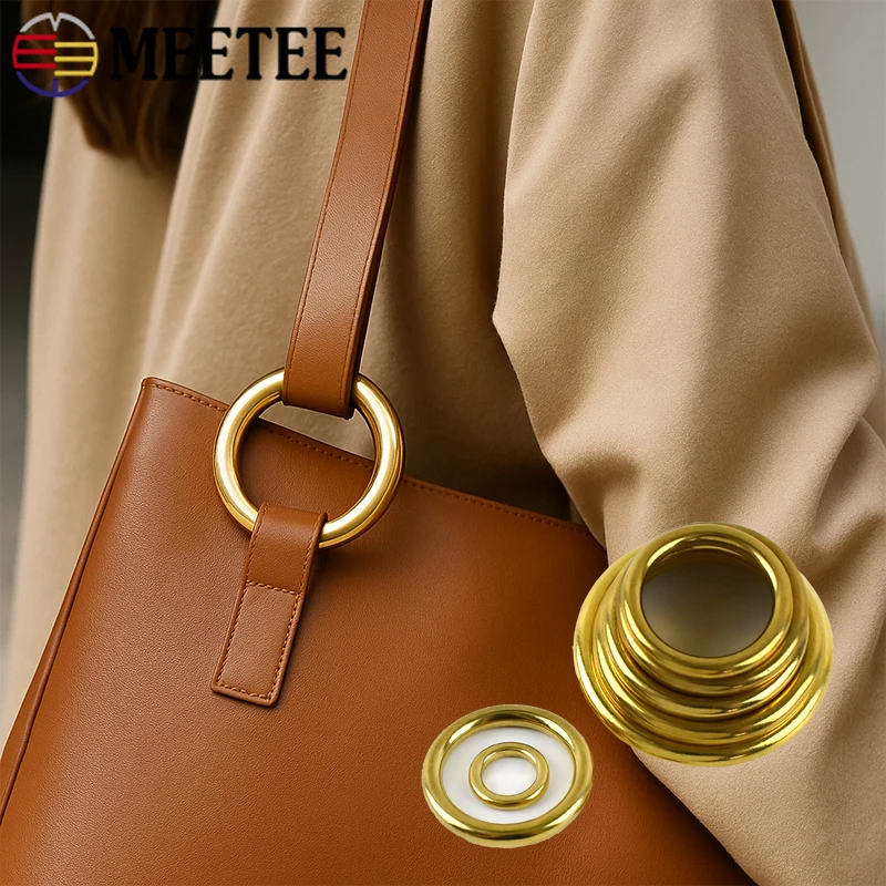 

5/10Pcs 8-51mm Solid Brass Seamless O Ring Buckle for Coat Belt Keychain Connect Rings Pet Collar Webbing Buckles Accessories