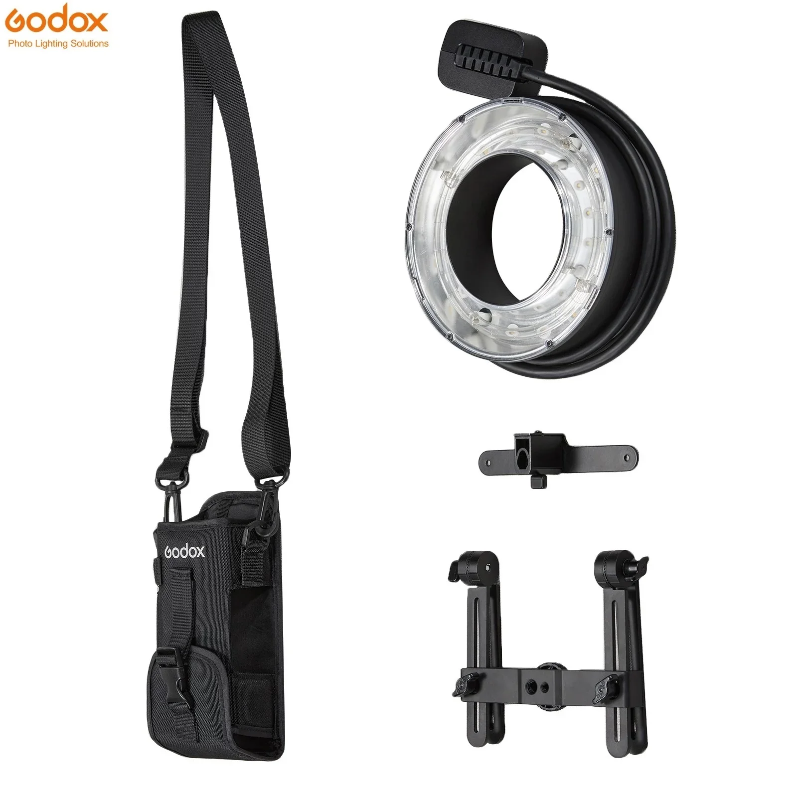 Godox R200 Ring Flash Head for AD200 AD200Pro Flash 200Ws Flash Power 10W Modeling Lamp Umbrella Camera Bracket Carrying