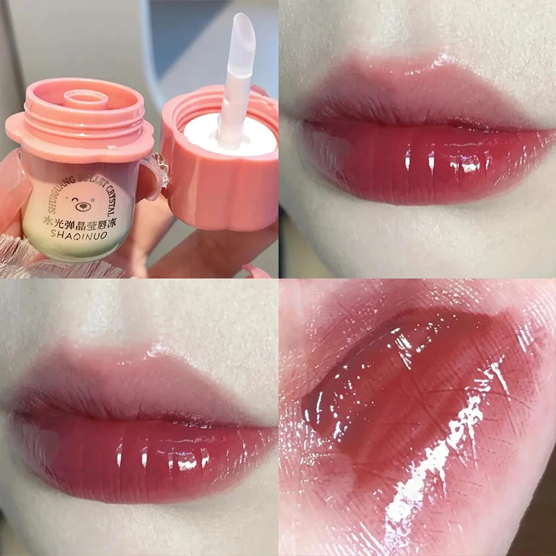 Mirror Water Jelly Lip Gloss Moisturizing Waterproof High Gloss Liquid Lipstick Lasting Sexy Red Lip Tint Makeup Korean Cosmetic