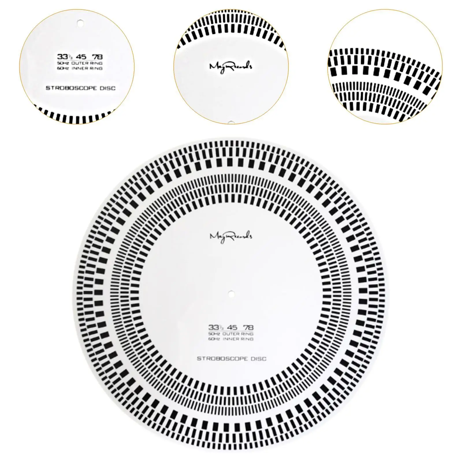 Vinyl Tachometer Detection Checker Acrylic Standard Profesional Strobe Disc Adjust Tool Accessories Turntable Stylus Tuning Disc
