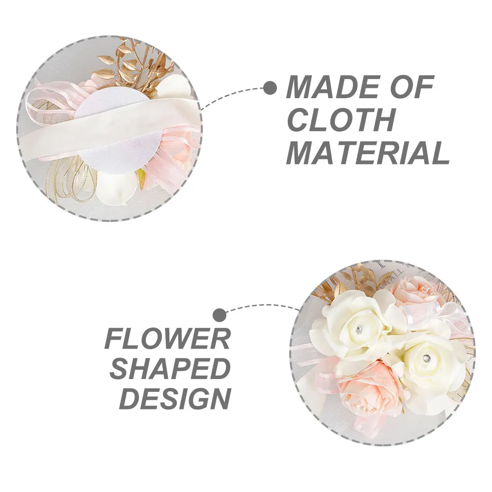 

2pcs Flower Shaped Curtain Tiebacks Cloth Material Wear-Resistant Home Decor For Curtains Drapes Hotel Window Accessories