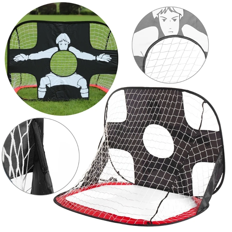 

F1FD Poped Up Goals for Kid Set Children Football Goals for Garden Football Net Garden Goal Posts for Child Football Training