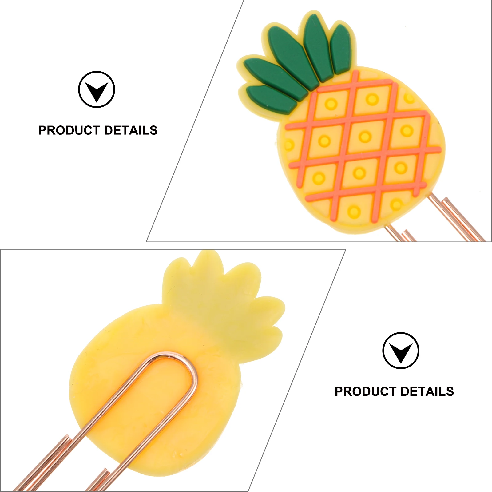 

20Pcs Silicone Cartoon Avocado Paper Clip Bookmarks Creative Practical Bookmarks Office School Note Page Markers