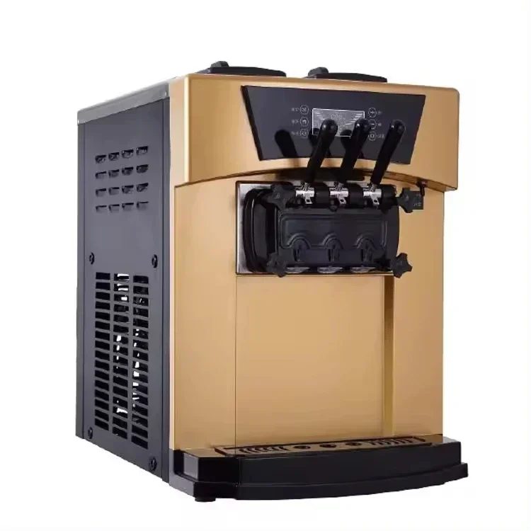 ماكينة صنع الآيس كريم 3 نكهات أوتوماتيكية احترافية تجارية ناعمة ماكينة صنع الآيس كريم بسعر الأعمال والمقهى