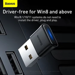 Baseus USB Bluetooth Adapter Dongle Adaptador Bluetooth 5.1 for PC Laptop Wireless Speaker Audio Receiver USB Transmitter