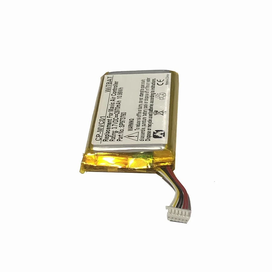 Compatible with DJI Spark, Mavic Pro, Mavic Air remote controller battery 973760 3.7V 2970mAh