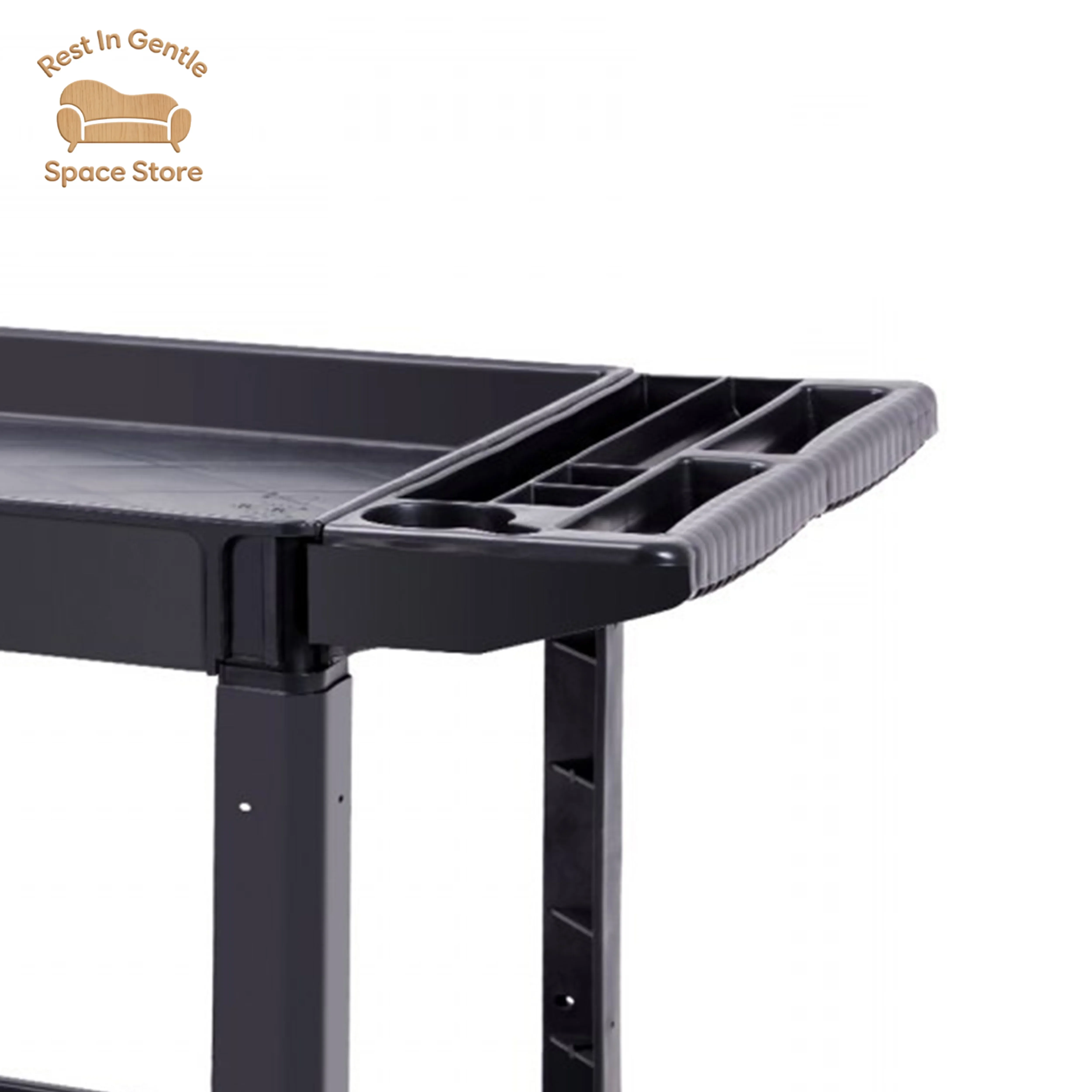 Industrial Heavy-Duty Hand Trolley Multifunction Rolling Storage Tool Carts Plastic Service Carts Hotel Restaurant