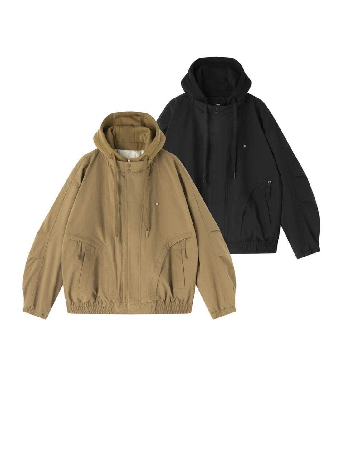 

Мужская зимняя куртка с капюшоном, наполненная пухом (90% белый пух), теплая, с защитой от холода, деконструированный дизайн, рабочая одежда, верхняя одежда, полиэстер