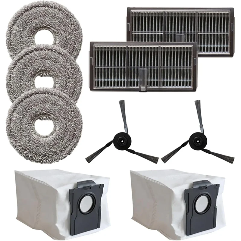 Kit di sostituzione completo per aspirapolvere Mova P50 Pro Ultra: spazzole laterali, filtri Hepa, panni e sacchetti per la polvere