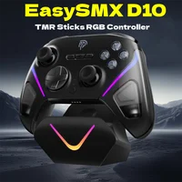 EasySMX TMR Stick Controller D10 Gamepad inalámbrico Compatible con PC/Switch/Steam/Telefono/TV, base de carga, microdisparadores