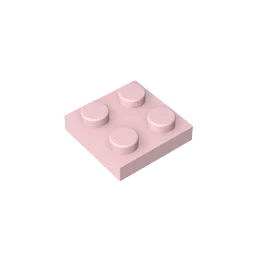 Gobricks GDS-509 Platte 2 x 2, kompatibel mit Lego 3022 Teilen für Kinder, DIY-Baustein, Partikelplatte zum Selbermachen