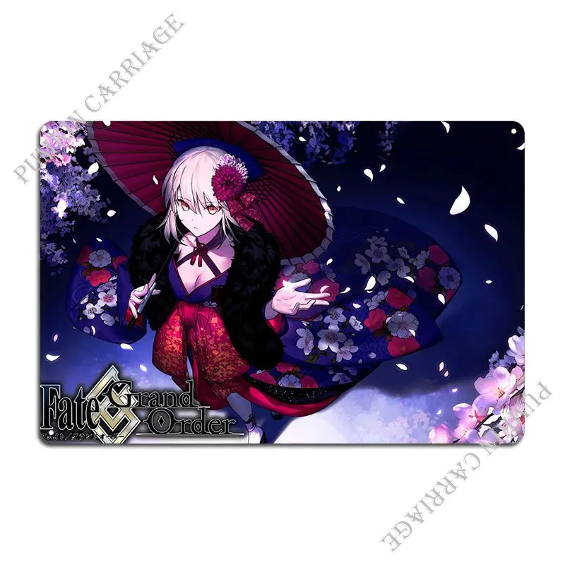 Saber Alter Metal Plaque Poster Party Party Plates Personalized Cinema Tin Sign Poster