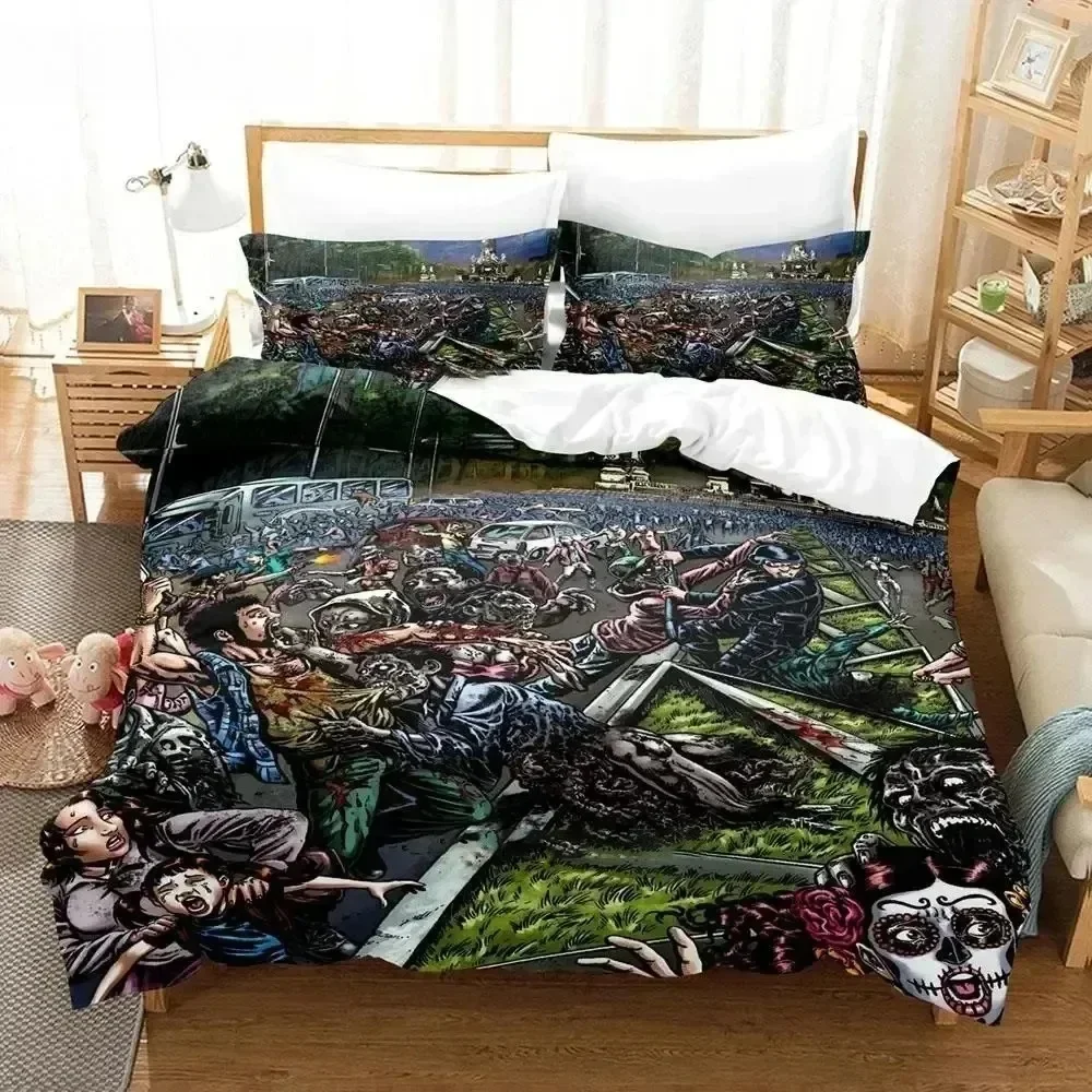 3D Print Extinction Parade Max Brook's Bedding Set Boys Girls Twin Queen Full Size Duvet Cover Pillowcase Bed Adult Bedroom