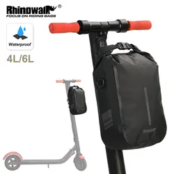 Rhinowalk Electric Scooter Front Bag Quick-Release Waterproof 4L-6L Big Capacity for Xiaomi Scooter Handlebar Bike Fork Bag