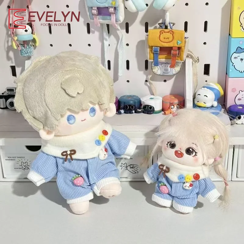 

Evelyn модная плюшевая кукла 20 см, комплект с шарфом, костюм для ползания, сменная одежда для любви и глубокого пространства Genshin Impact, подарок для фанатов