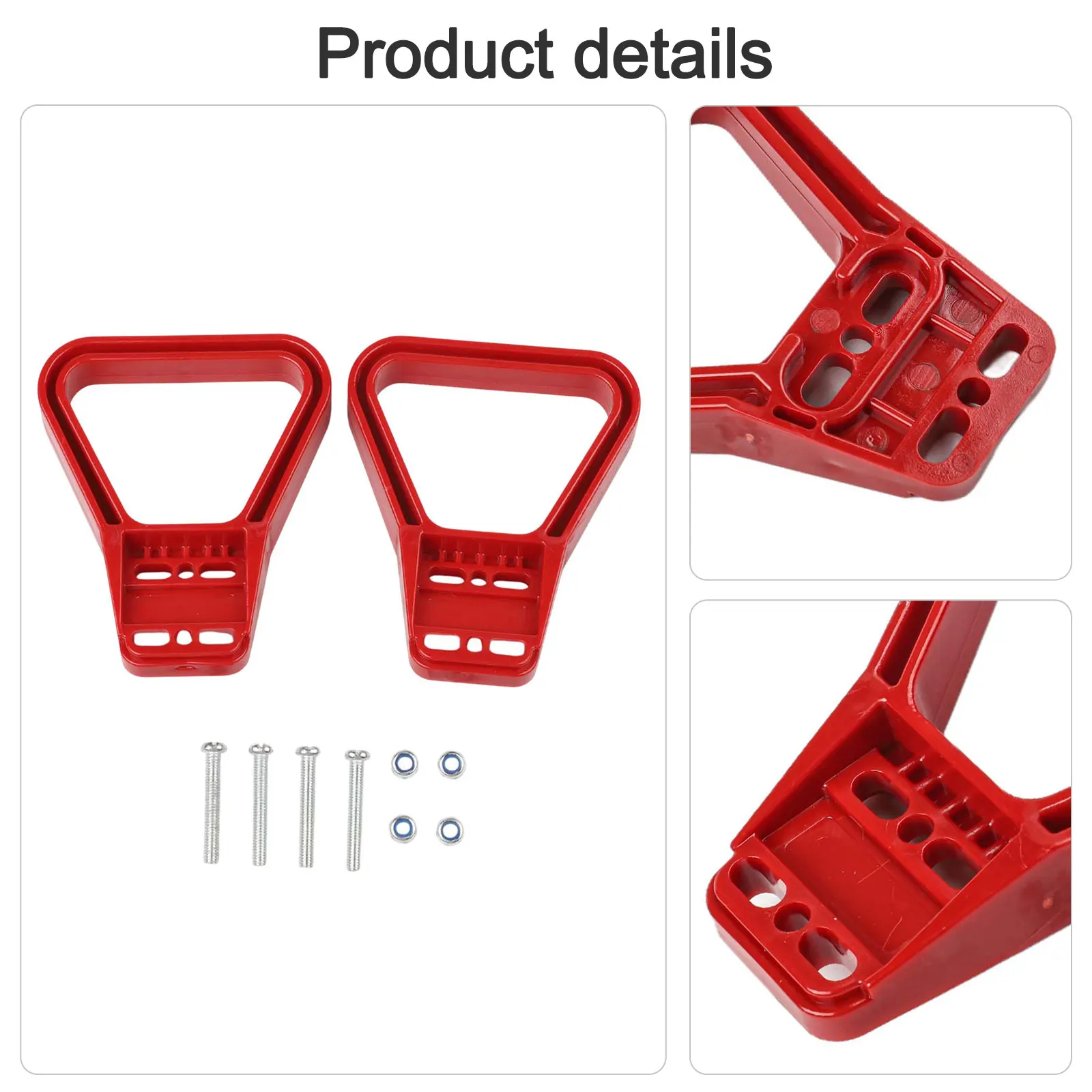 Set of 2 Forklift Power Connector Handles Rated 120A 175A 600V for Battery and Power Connection in Industrial Vehicles
