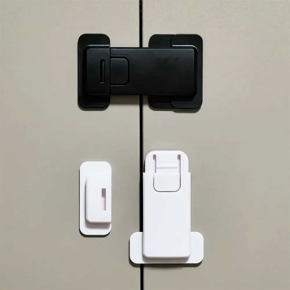 

New Plastic Baby Safety Lock Multifunction Kids Security Protection Refrigerator Door Latch Useful Cabinet Drawer Lock