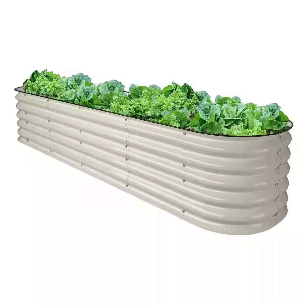 Outdoor  Metal Raised Garden Bed Flower Pot garden plots