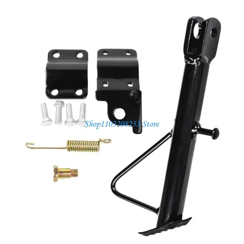

R6FA 14-24cm Motorcycle Kickstand Universal Modification Side Stand for Most Scooter Motorbike Replacement Side Support Stand