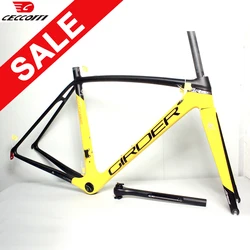 Full Carbon Bicycle Frameset, V Brake, 700C Road Bike Frame