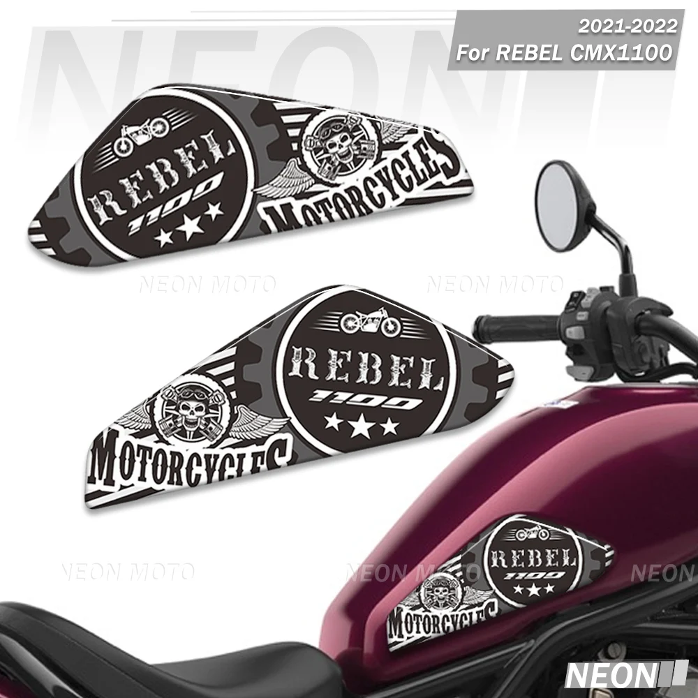 

Мотоцикл для REBEL CMX1100 CMX 1100 3D накладка на топливный бак, защита колена, наклейки, комплект наклеек 2021 2022