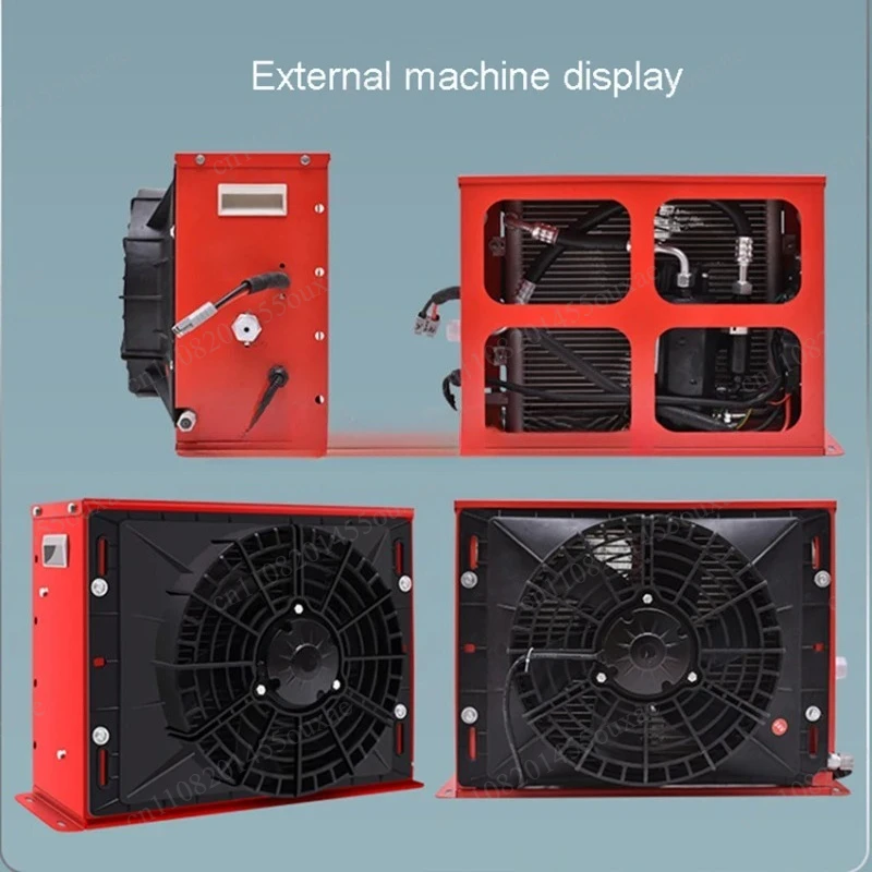 12V 24V Integrated Electric Refrigeration Air Conditioner For Truck Excavator Harvester Bus Agricultural Machinery