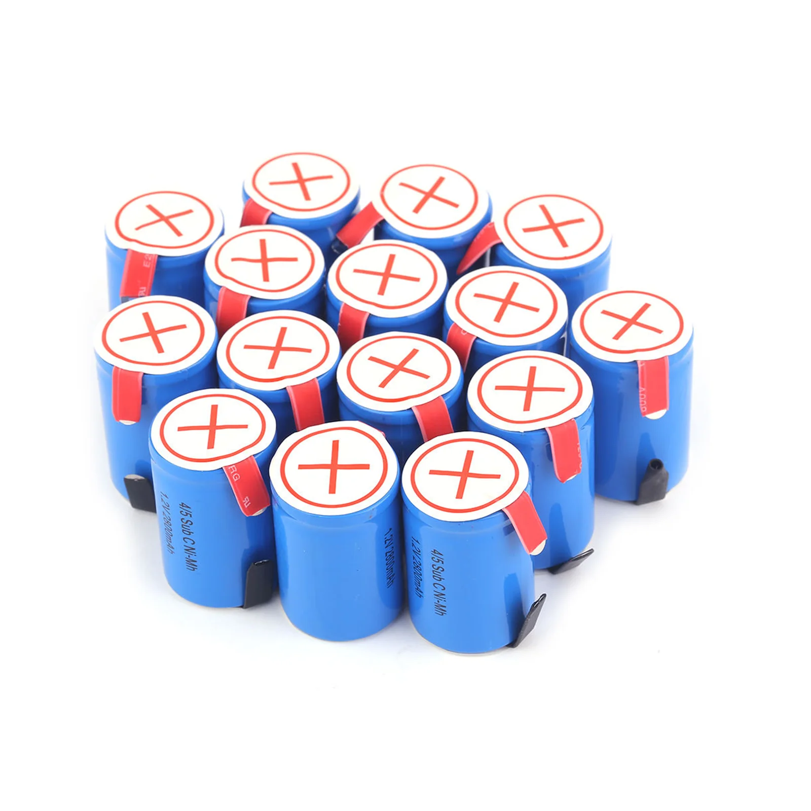 New 4/5 SC Sub C li-ion Li-Po Lithium Battery high-discharge 1.2V 2800mAh Rechargeable Ni-MH Batteries With Welding Tabs