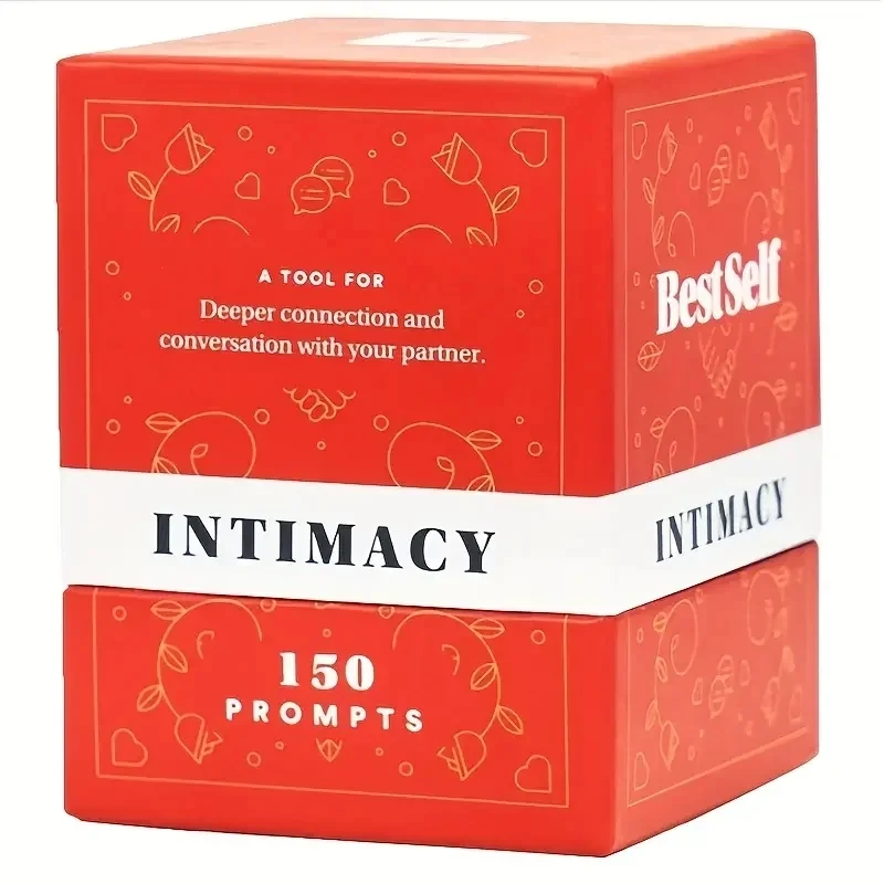 BestSelf Intimacy Deck - 150 Relationship Building Conversation Starters for Couples - Meaningful Couples Card Game for Stronger