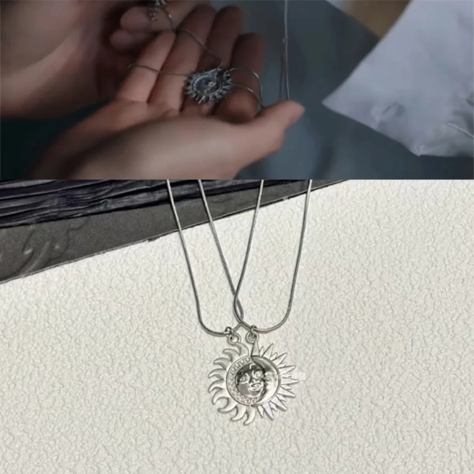 ☆新品☆GMMTV LYKN NECKLACE ネックレス GMMTV Top Form JunAkin Cosplay Necklace Unisex Sun Moon Pendant