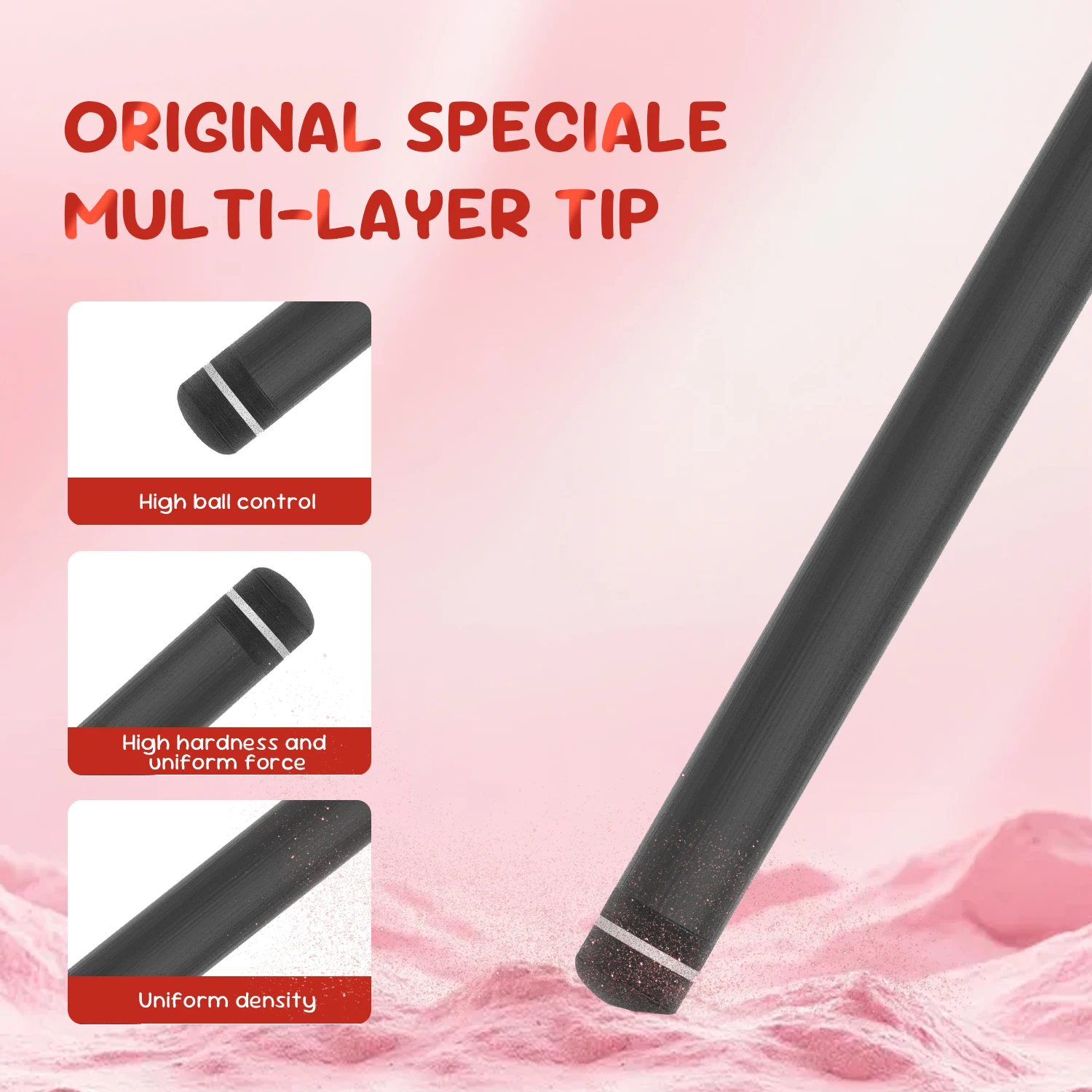 David Loman koolstofvezel biljartkeu, professionele biljartkeu, 100% koolstofvezel, 3/8*8 joint, zwart acht/negen ballen