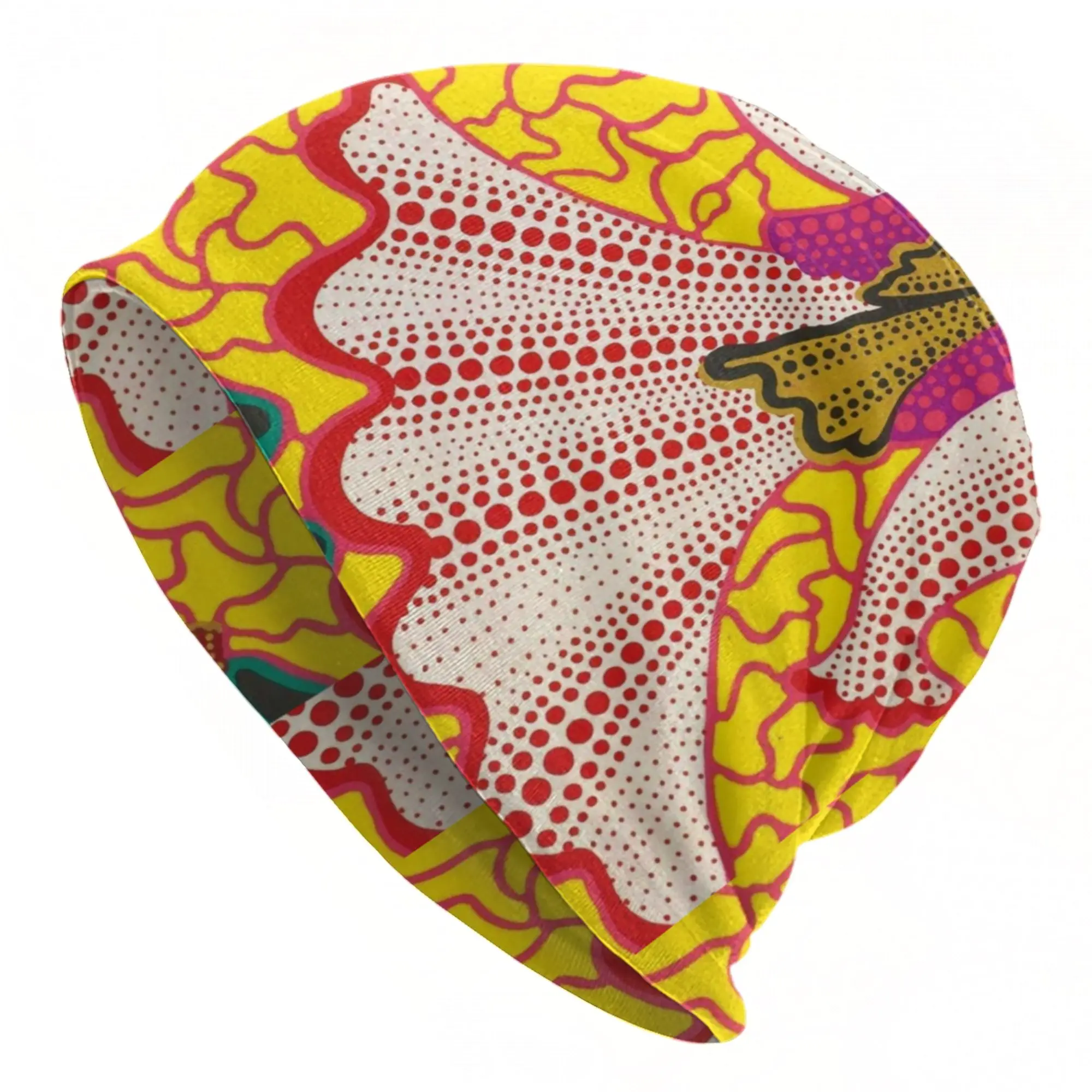 Yayoi Kusama Art Cap Mystery Hip Hop Unisex Outdoor Skullies Beanies Hats Summer Warm Head Wrap Bonnet Hat