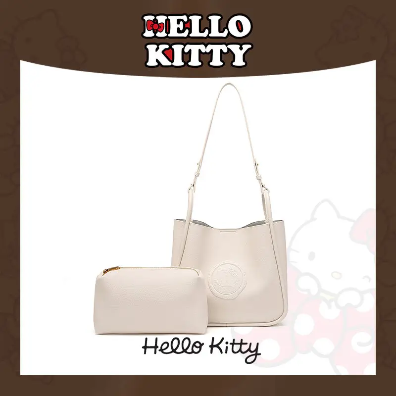 

Sanrio Hello Kitty Women Bag Fashionable Large Capacity Tote Bag Underarm Girl Kawaii Sweet Shoulder Bag Versatile Crossbody Bag