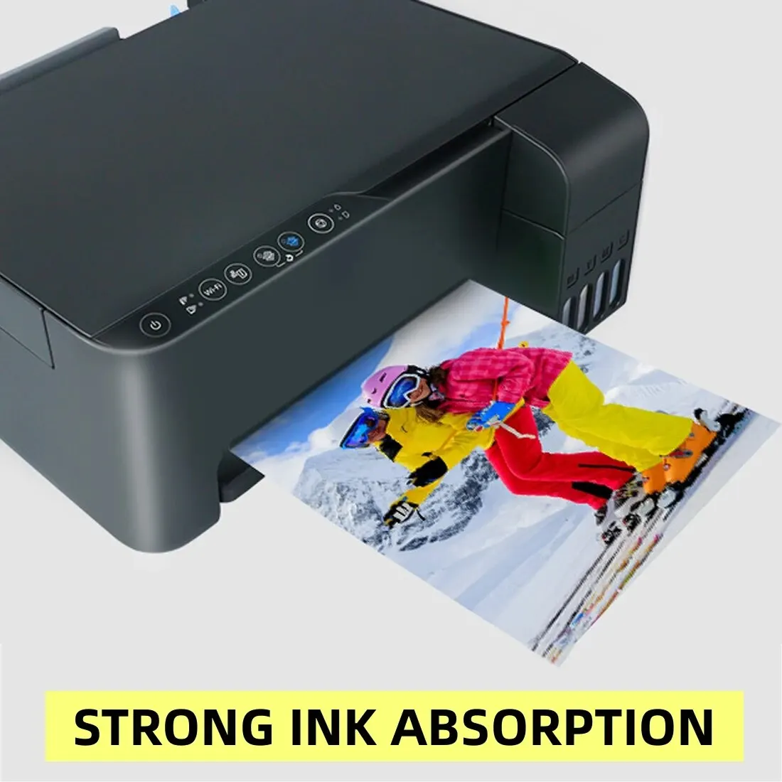 20 Sheets Inkjet Photo Paper 5R/ A4 Glossy Dye Ink Photographic Paper Instant Dry Suitable for Dye Ink Printers