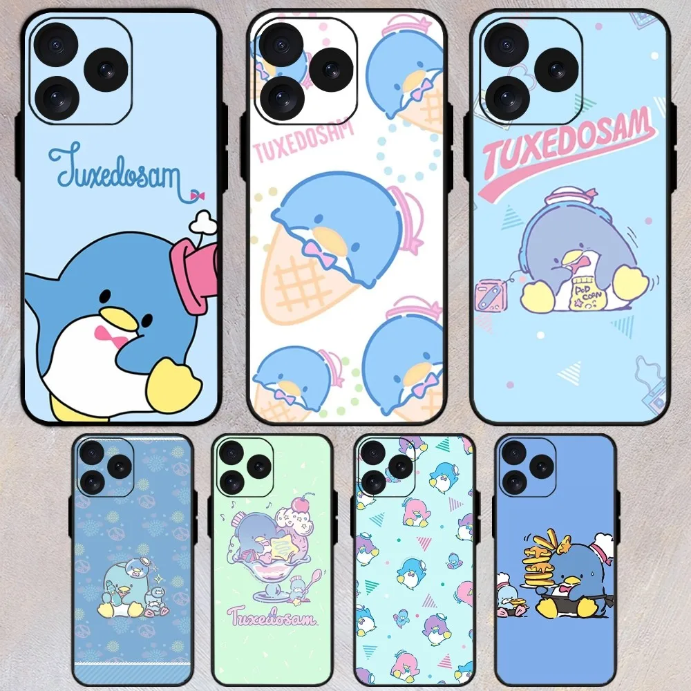 MINISO Sanrio Tuxedosam Phone Case For iPhone 8 11 12 13 Pro 14 15 Mini X XR XS max Plus Shell