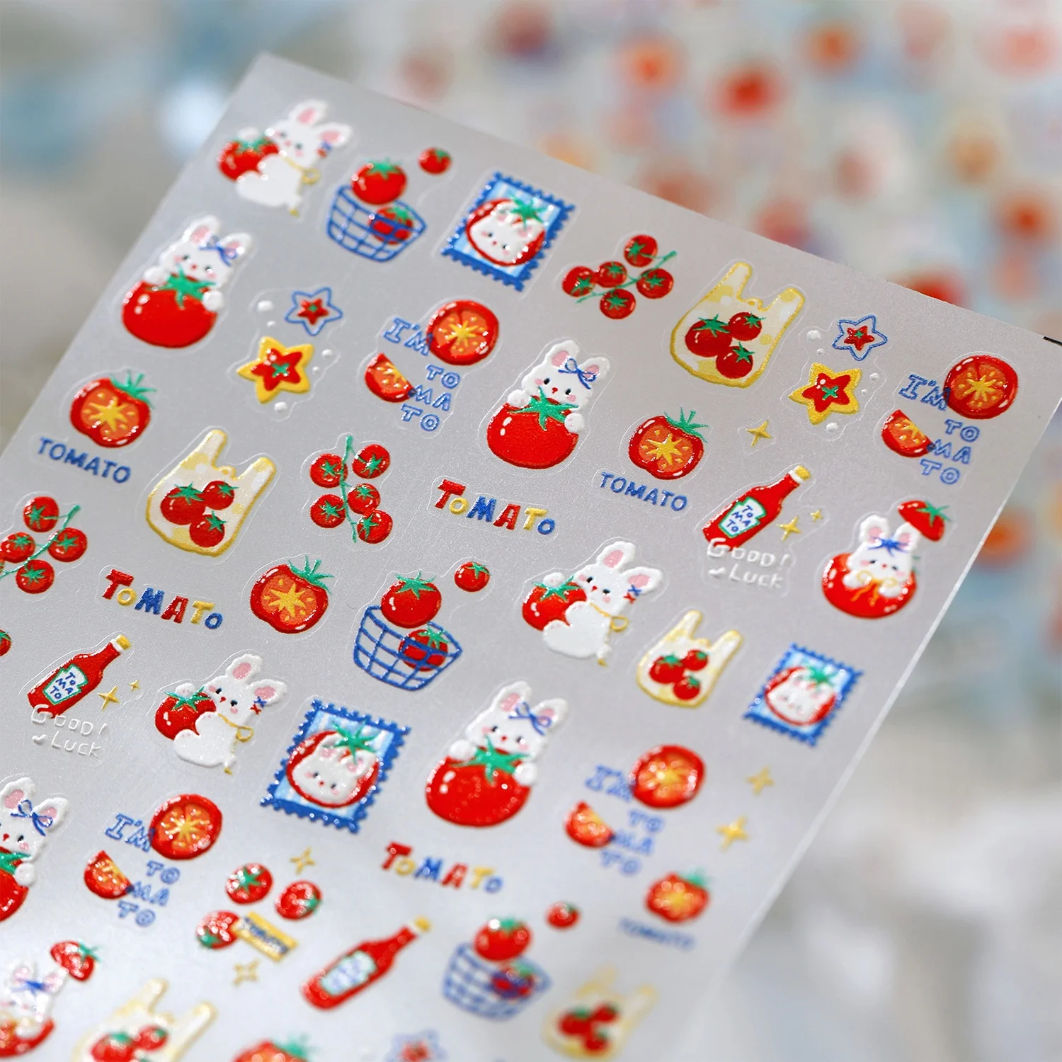 Retro Cute 5D Nail Art Sticker - Nail Art Denim 评论和价格