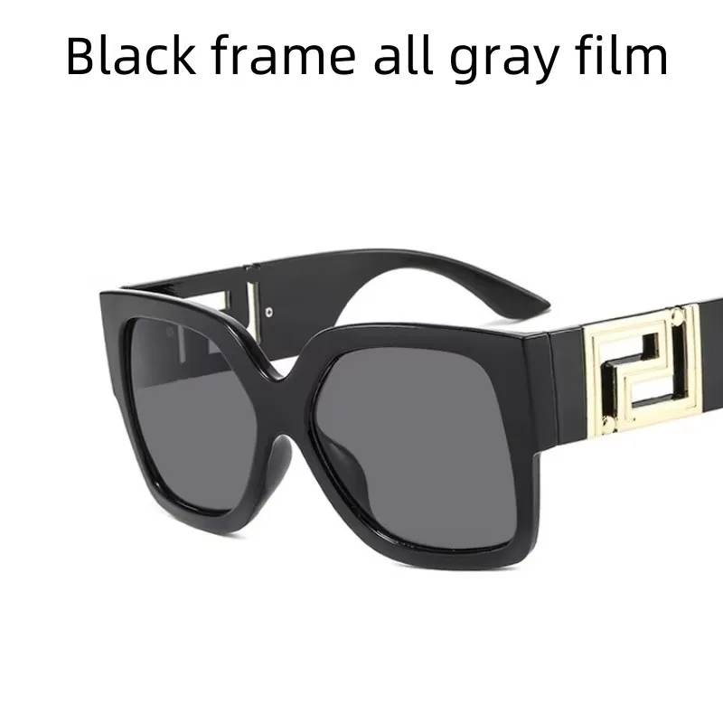 

Large Frame Sunglasses, New Hollow Style Trendy Personalized Square Runway and Street Snap Shades, Couples Instagram Glasses