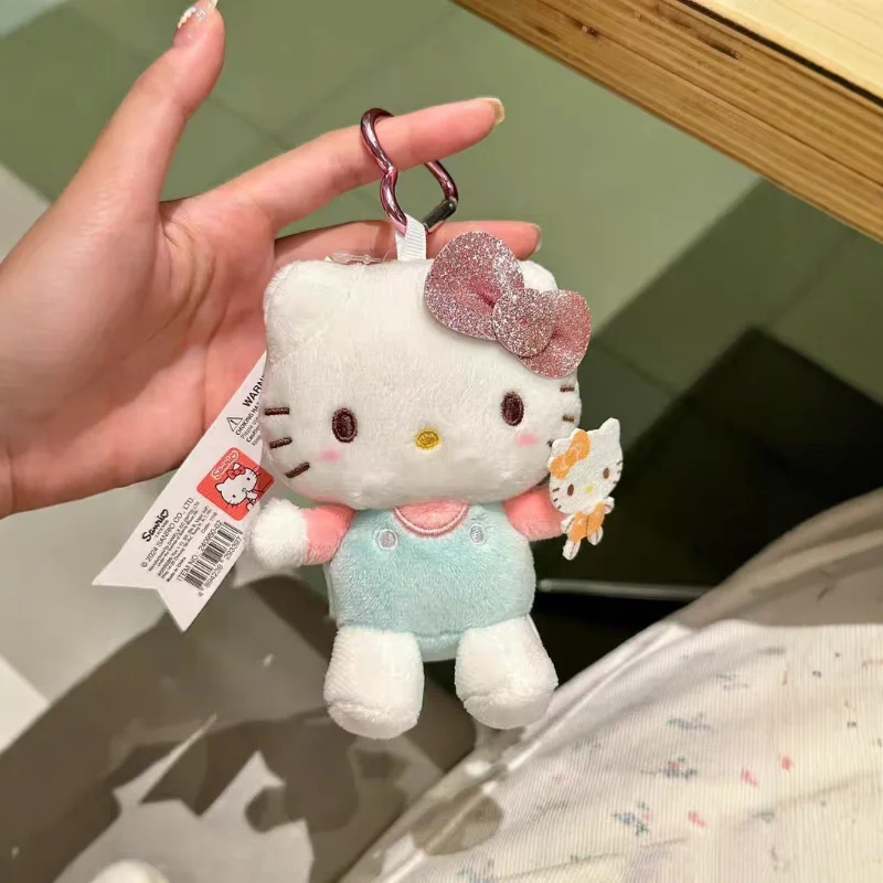 Hello Kitty Cute Plush Keychain Backpack Hanging Decorations Exquisite Cartoon Keychain Decoration Couple Gifts Christmas Gift