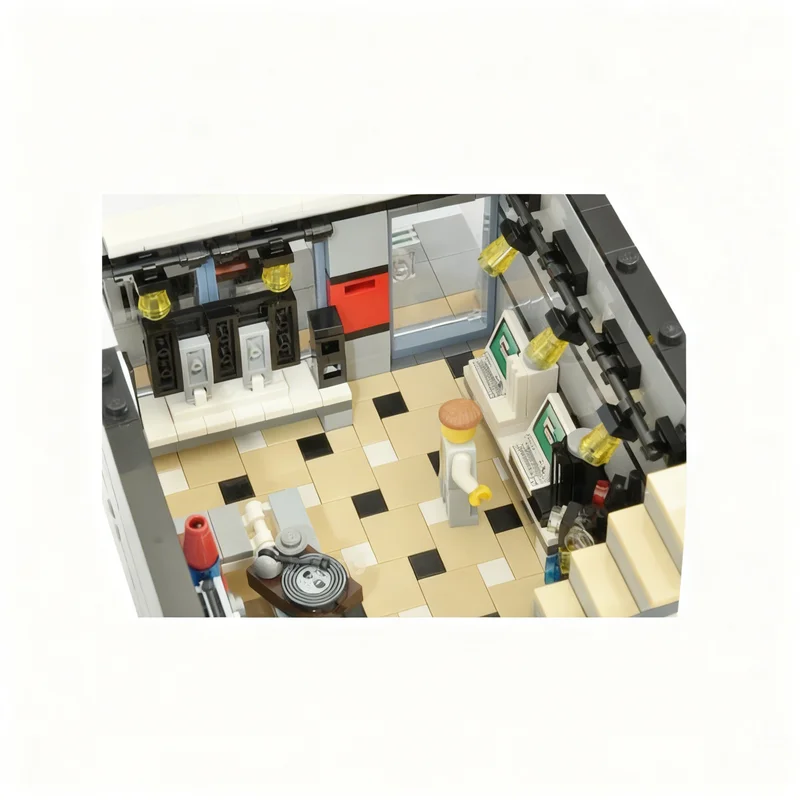 2753pcs MOC 모듈형 거리 풍경 모듈형 전자 상 - Diy Electronics Store 리뷰 및 가격