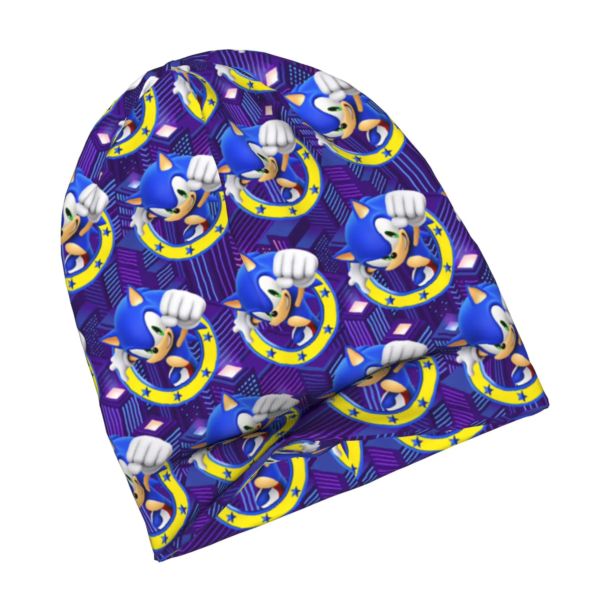 H-Hedgehogg S-Shadow Game Bonnet Hat Knit Hats Men Women Cool Unisex Cartoon  Winter Warm Skullies Beanies Caps