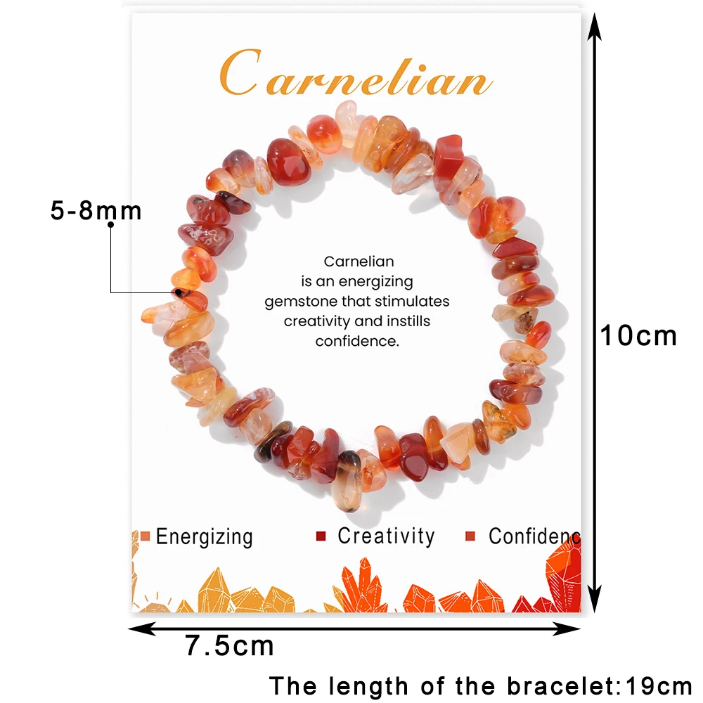 Irregular Amethysts Chip Beads Bracelet Natural Stone Gravel Gem Quartzs Bracelets For Women Men Healing Relieve Stress Jewelry