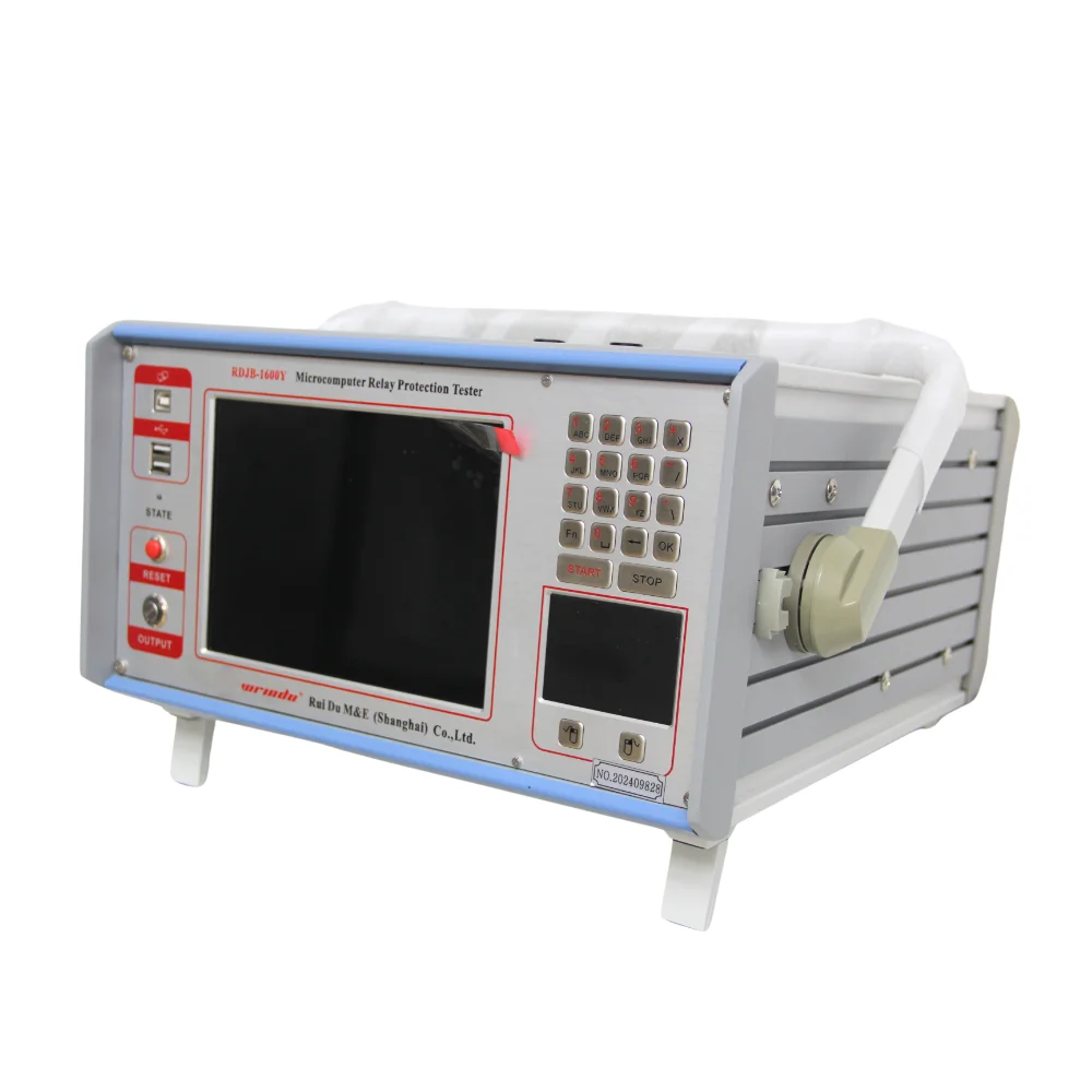 Wrindu RDJB-1600Y Kit de Test d'injecteur de courant secondaire testeur de Protection de relais triphasé Portable ensemble de Test de Protection de relais