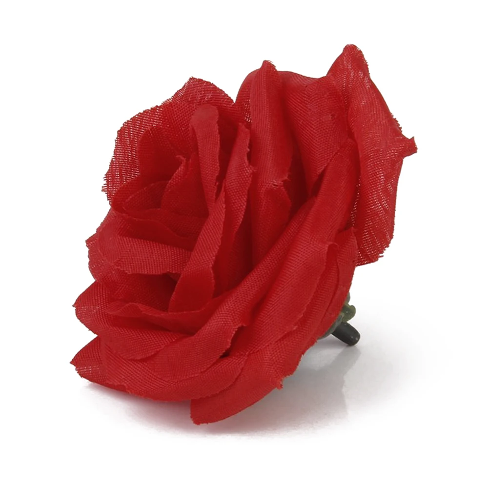 

20pcs Silk Rose Heads for Wedding Decoration Rose Wedding Decoration 8cm Diameter 5 5cm Height Red Color Lifelike Roses