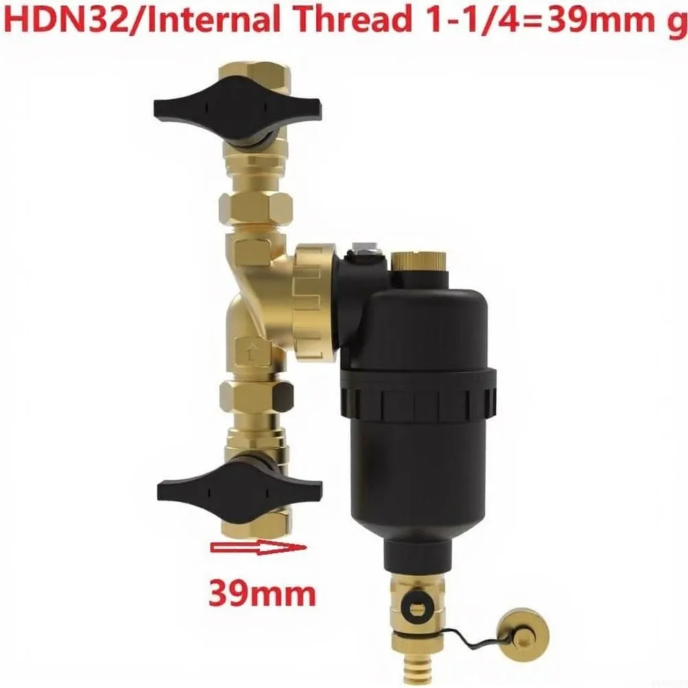 Magnetic Mud Separator Brass Internal Thread DN20 DN25 DN32 Filter For Heating System Rust Removal And Boiler Protection Tool