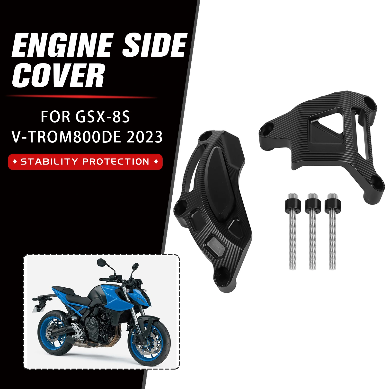 

For Suzuki V Strom 800de VStrom 800 DE GSX-8S GSX8S GSX 8S Engine Stator Cover Guard Frame Sliders Crash Falling Protection