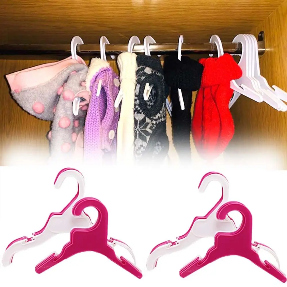 White&Red Color Space Saving Storage Solid Plastic Dog Accessories Clothing Rack Pet Product Dog Clothes Hanger