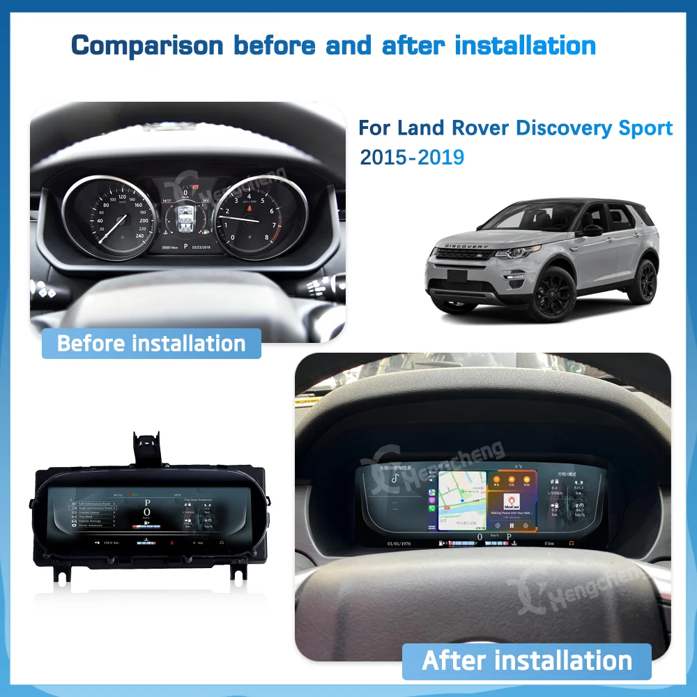 Car Cluster For Land Rover Discovery Sport 2015-2019 new upgrade multi-function LCD Dashboard Player Cockpit Virtual Instrument