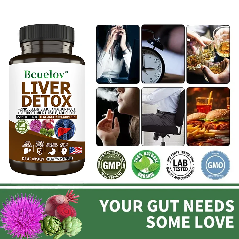 Milk Thistle Extract Capsules, Liver Wellness & Antioxidant Supplement, Supports Detox, Liver Function, Digestion & Skin Balance
