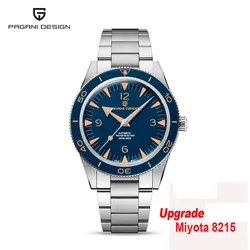 PAGANI DESIGN Miyota 8215 Automatic Men Mechanical Watches 200m Waterproof Sapphire Ceramic Diving Stainless Steel Clock V3