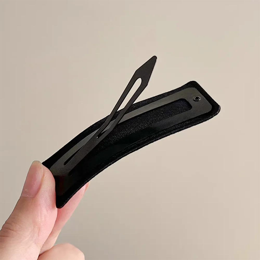 2 piezas clásico color sólido simple Retro terciopelo sólido BB Clips laterales para el cabello horquilla para mujeres niñas accesorios para el cabello adorno