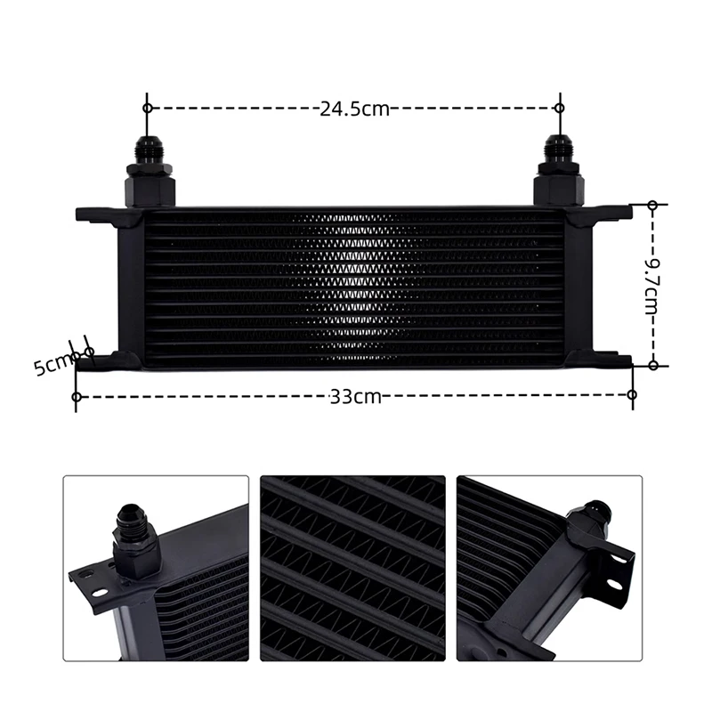 Kit de enfriador de aceite de transmisión para Volkswagen Audi Golf MK5 MK6 DSG, Kit de enfriamiento de aceite de caja de cambios de 6 velocidades 02E/DQ250/DSG 6, Radiato de caja de cambios